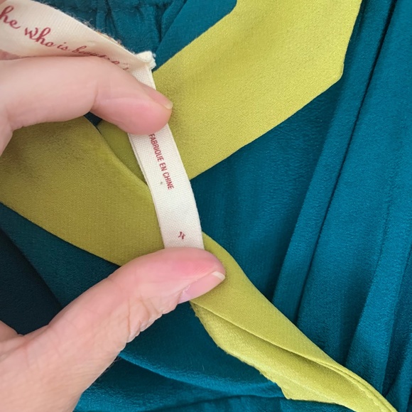 Anthroplogie Maeve Impressionists Dream Silk Dress - Picture 11 of 15